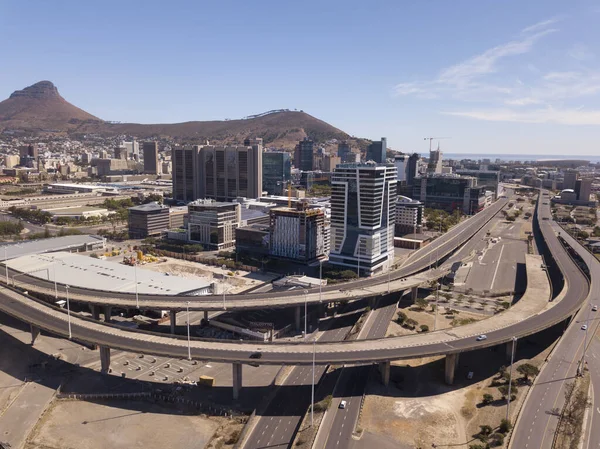 Abril 2020 Ciudad Del Cabo Sudáfrica Vista Aérea Ciudad Del — Foto de Stock