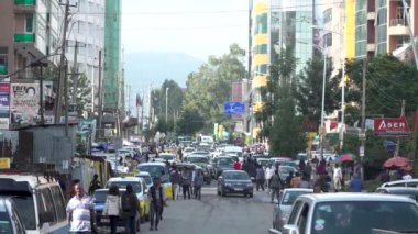Addis Ababa, Etiyopya 'da işlek sokaklar