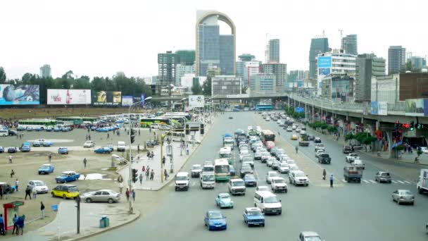 High Angle View Capital Ethiopia Addis Ababa — Stock Video