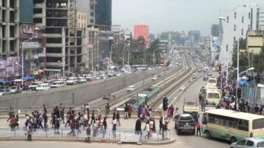 Addis Ababa, Etiyopya 'da işlek sokaklar