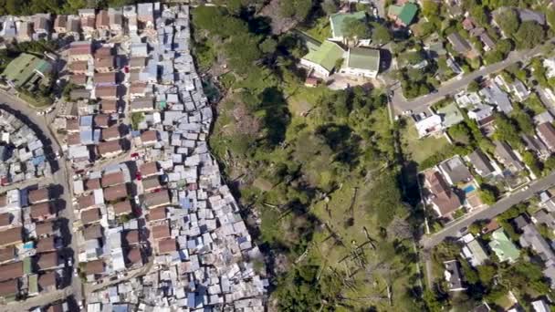 Letectví Nad Městem Bohaté Domy Kapském Městě Jihoafrická Republika — Stock video
