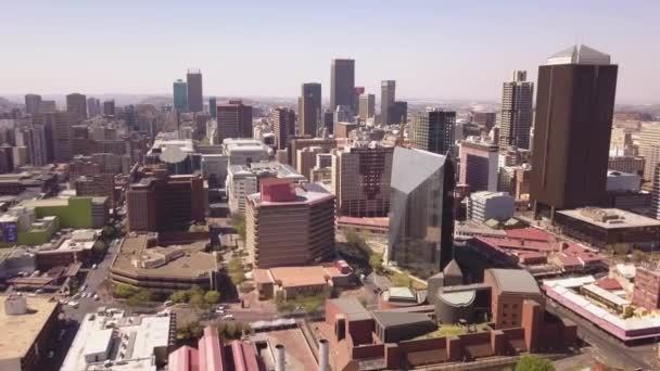 Aerial City Johannesburg South Africa — Stock Video