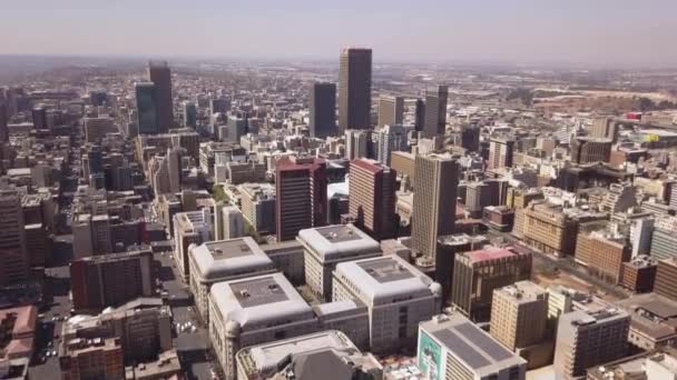 Aerial City Johannesburg South Africa — Stock Video