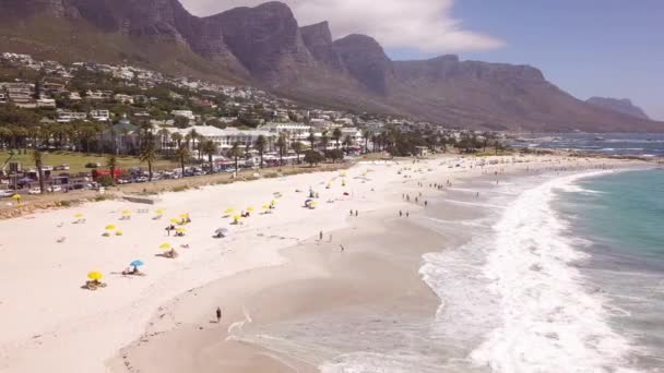 Aerial Camps Bay Cape Town Kapské Město Jihoafrická Republika — Stock video