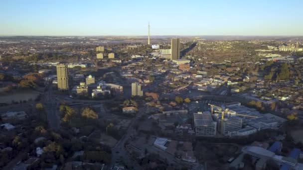 Aerial Overhead Johannesburg Sydafrika — Stockvideo