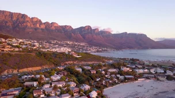 Sunset View Coast Camps Bay Cape Town Kapské Město Jihoafrická — Stock video