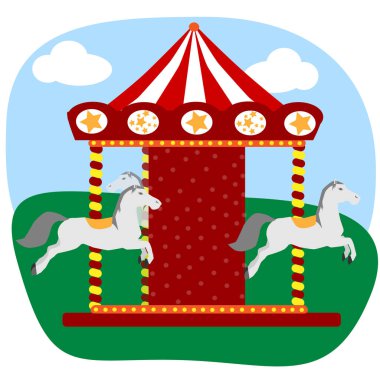 Carousel üç at ile