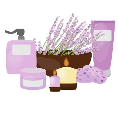 İzole lavanta kozmetik