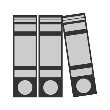 Beyaz arka plan üzerinde klasör simgesi