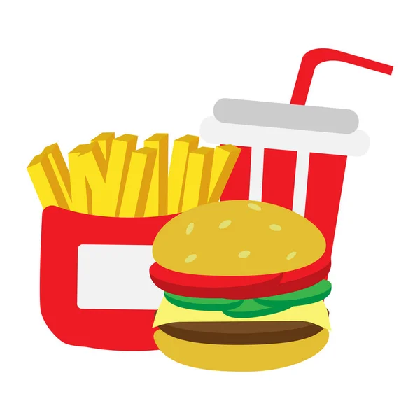 Fast food group — Stock Vector