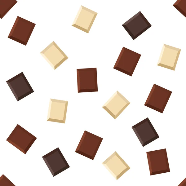 Chocolade segment patroon — Stockvector