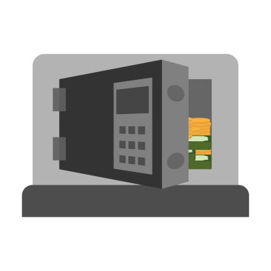 Para ve para içinde ile güvenli açıldı