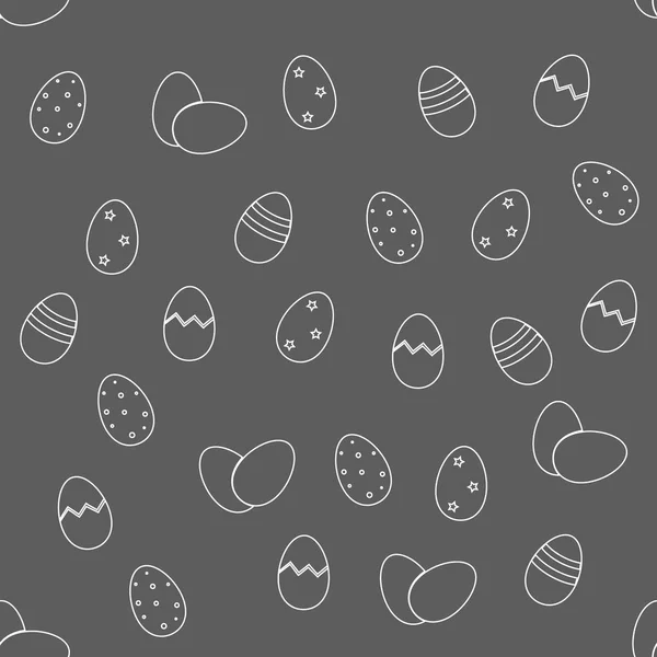 Modèle de Pâques sur fond gris — Image vectorielle