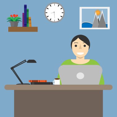 iş yerinde programcı