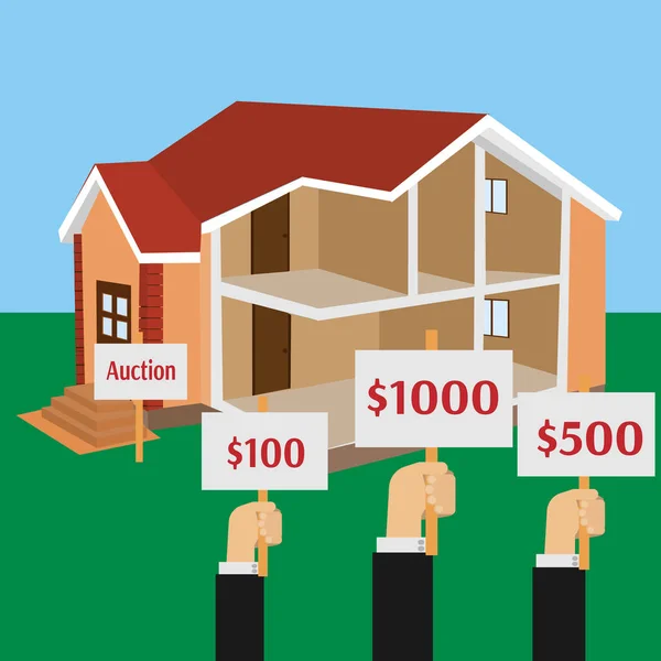 Продажа недвижимости — стоковый вектор