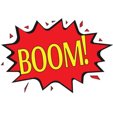 İzole Boom kırmızı balonu