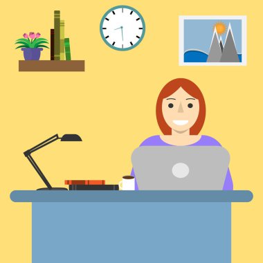 İşyerinde kadın programcı