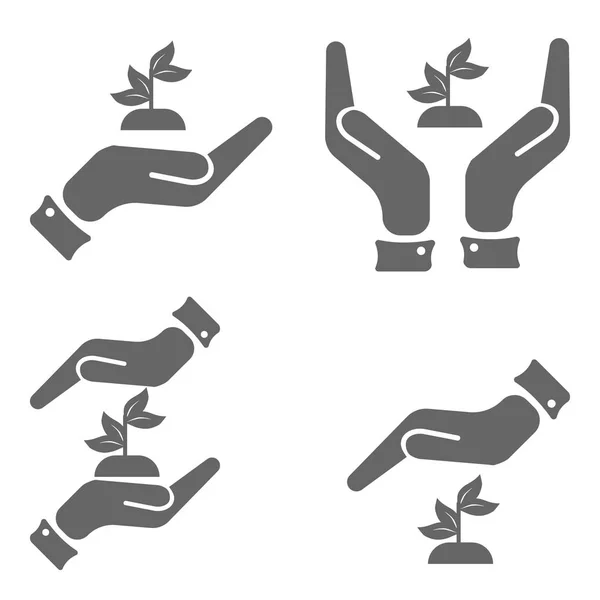 Filiz Icon set holding eller
