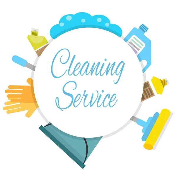 Cleaning company logo concept — Stock Vector