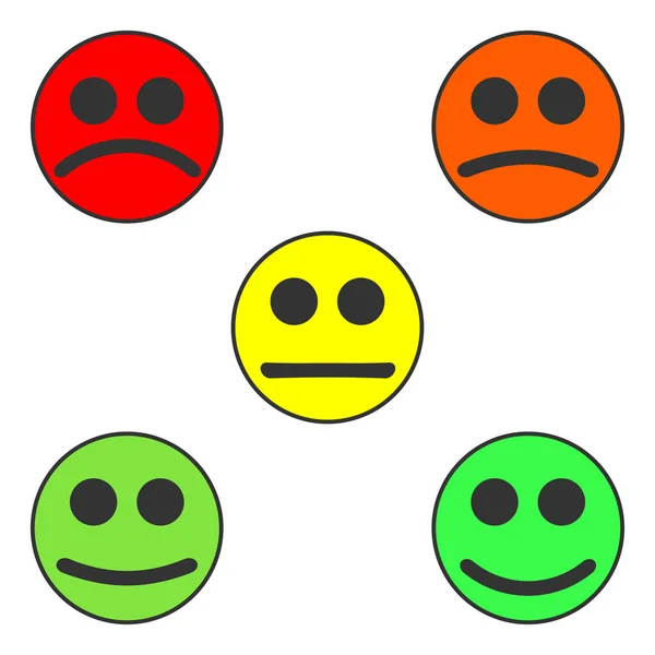 Smal ensemble sourire coloré — Image vectorielle