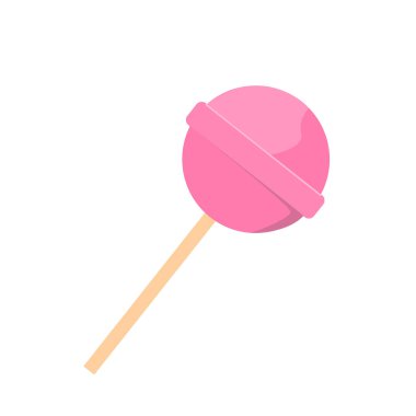 Pembe lolipop izole