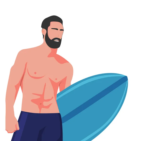 Yönetim Kurulu ile izole sıcak surfer