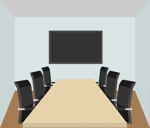 Nobody conference room — Stock Vector