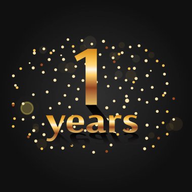 1 yıl tebrik kartı