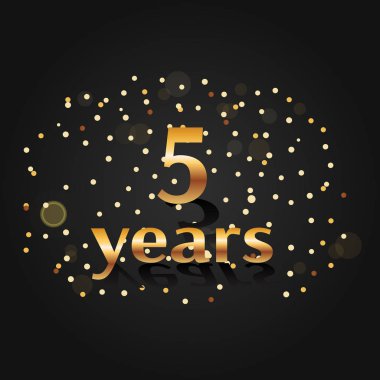 Beş yıl tebrik kartı