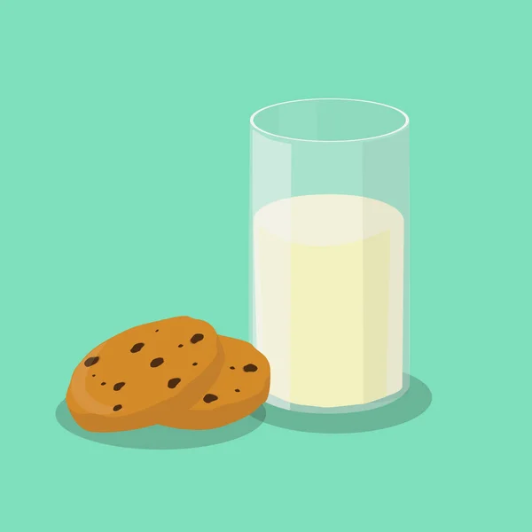 牛奶饼干 — 图库矢量图片