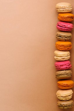 Kopya alanı zemin üzerine acıbadem kurabiyesi