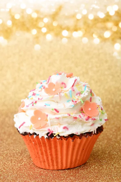 Vintage Retro doce Cupcake — Fotografia de Stock