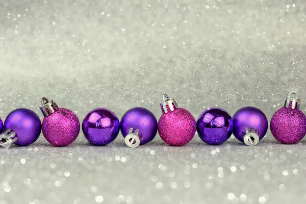 Decoración Mágica Navidad Violeta —  Fotos de Stock