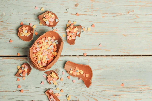 Çikolata Paskalya yortusu yumurta arka plan