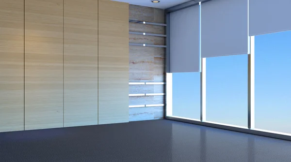 Empty office. The new office space. 3d rendering. — Stock Photo, Image