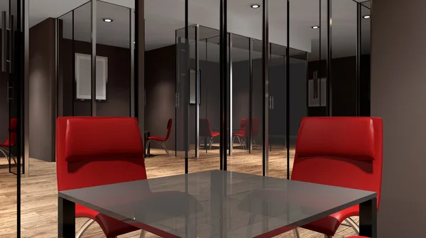 Meeting room. The Conceptual offices. Office array. 3d rendering — Stock Photo, Image