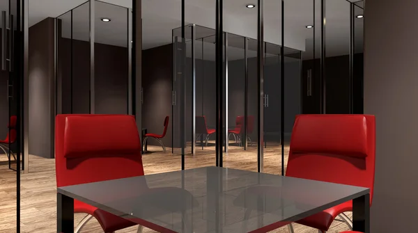 Meeting room. The Conceptual offices. Office array. 3d rendering — Stockfoto