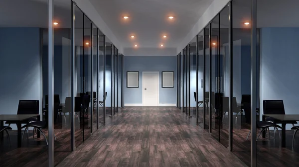 Toplantı odası. Dağlık modern ofis iç. 3D