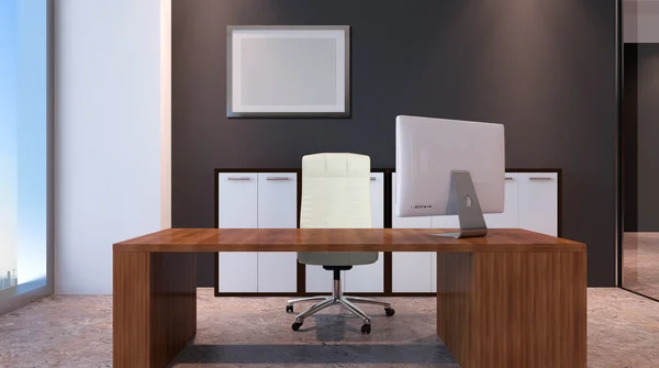 De konceptuella kontor. Office matris. 3D-rendering. — Stockfoto