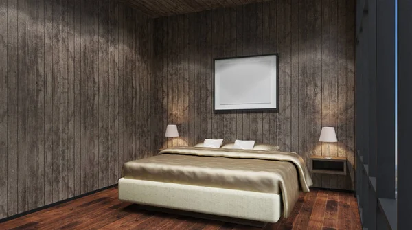 신부 스위트룸입니다. 침실입니다. 3d 인테리어 렌더링. — 스톡 사진