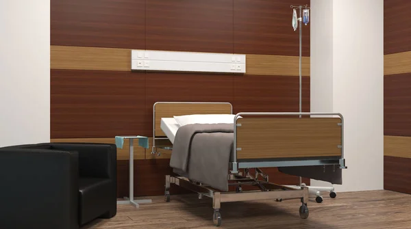 Hospital ward. Interior room in the hospital. 3D rendering — Stock Photo, Image