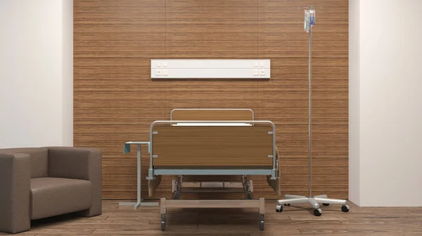 Salle d'hôpital. Chambre intérieure à l'hôpital. rendu 3D — Photo