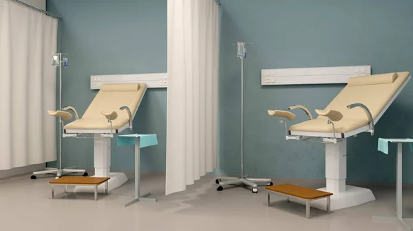 Sala prenatal. Al hospital. Renderizado 3D — Foto de Stock