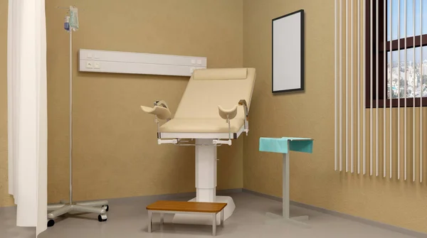 Sala prenatal. Al hospital. Renderizado 3D — Foto de Stock