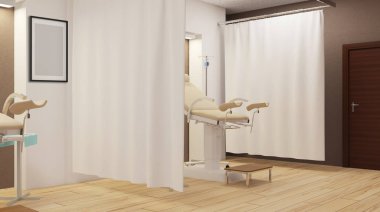 Doğum öncesi Oda. Hastane. 3D render