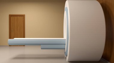 X-ışını MRI hastane. 3D render