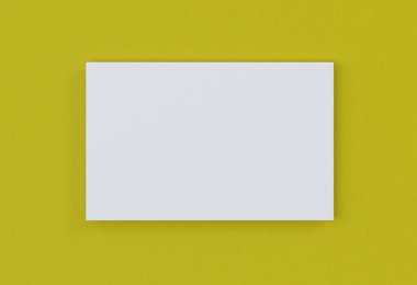 Boş çerçeve deri duvarına. 3D-işleme