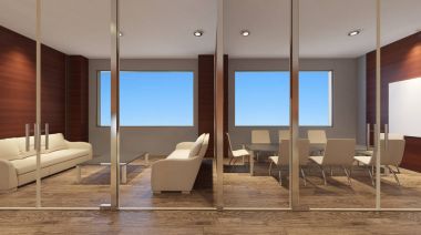 Ofis iç. 3D render