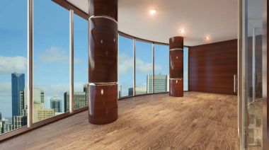 Bir çok katlı binada boş ofis.