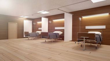 Bir boş Hastane odasında ilahi ışık